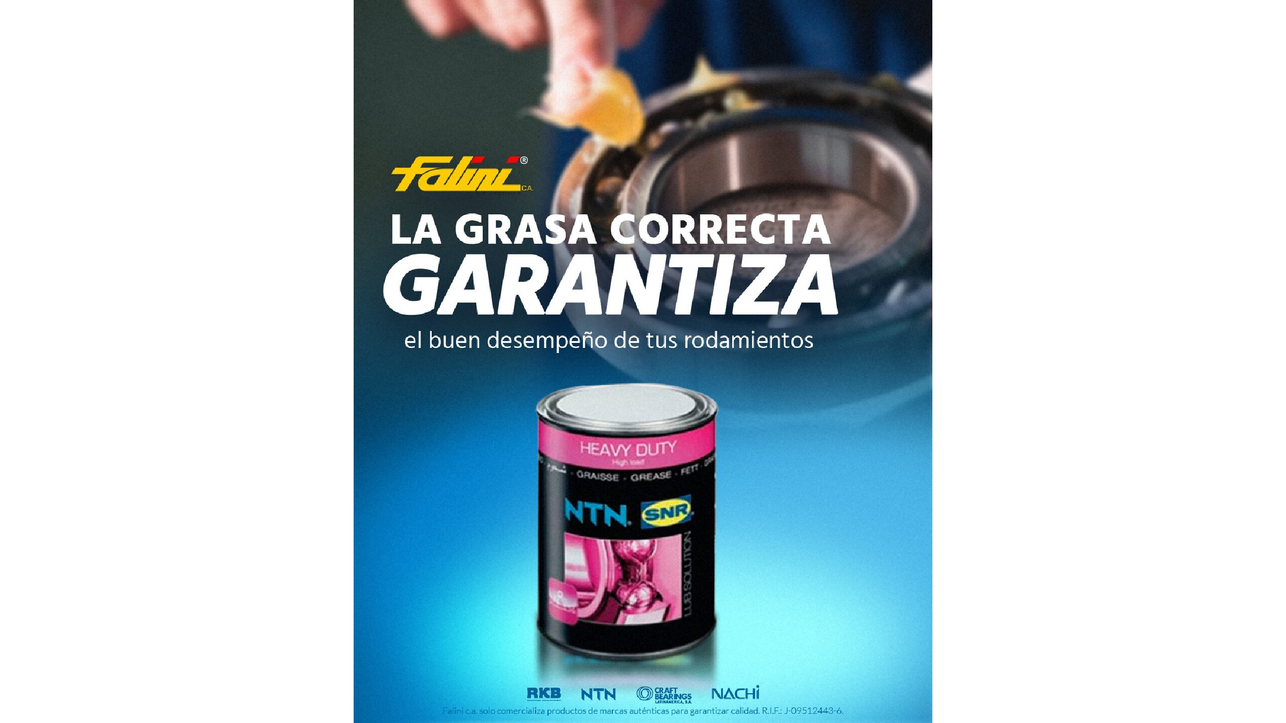 La grasa correcta garantiza el desempeño de sus rodamientos